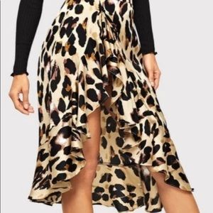Leopard Wrap Skirt